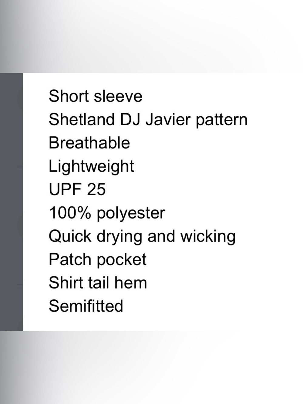 Marmot Syrocco Short Sleeve Shetland DJ Javier shirt - Picture 11 of 11